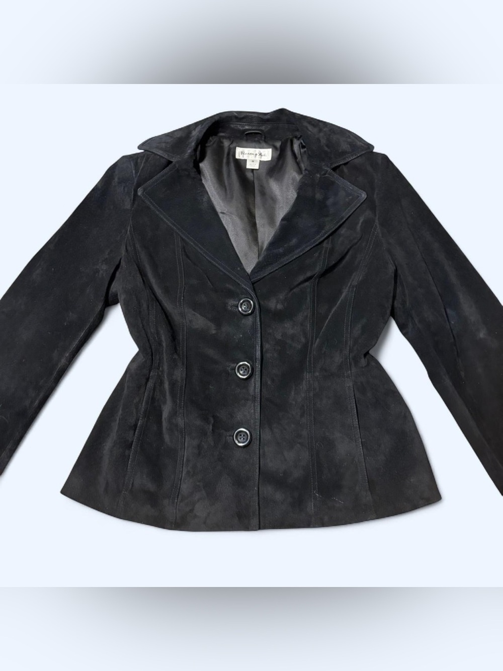 Goth Black Leather Blazer Top by Preston & York!